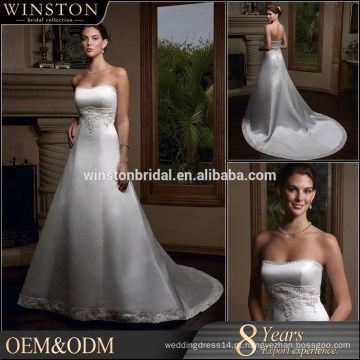 2015 Vestido de noiva feito sob encomenda novo de princesa 2010